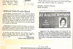 Amherst High School Athletic Complex Scrapbook Page 16