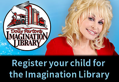 Picture of Dolly Parton that links to information about Dolly Parton's Imagination Library