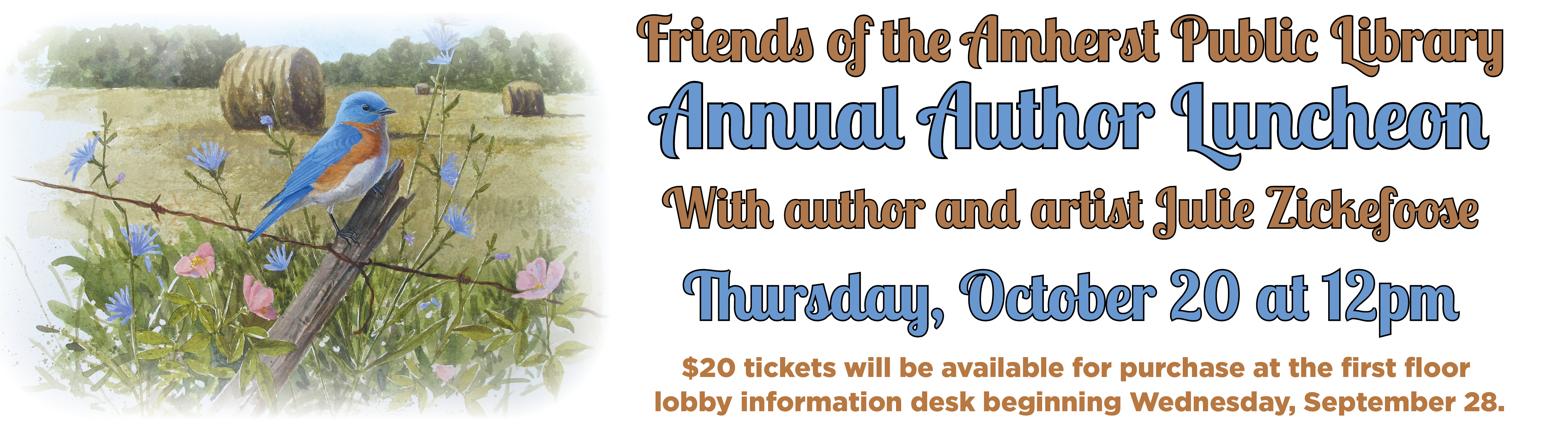 Friends of the Library Author Luncheon with Julie Zickefoose
