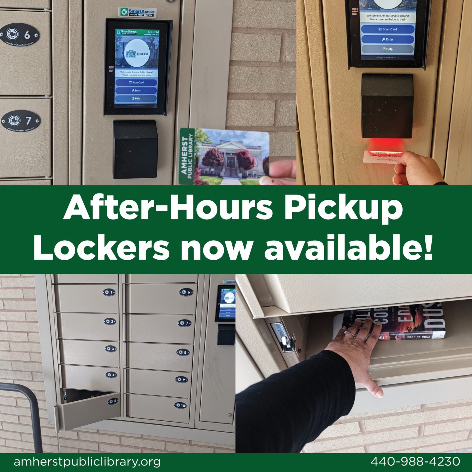 AfterHours Pick Up Lockers Amherst Public Library