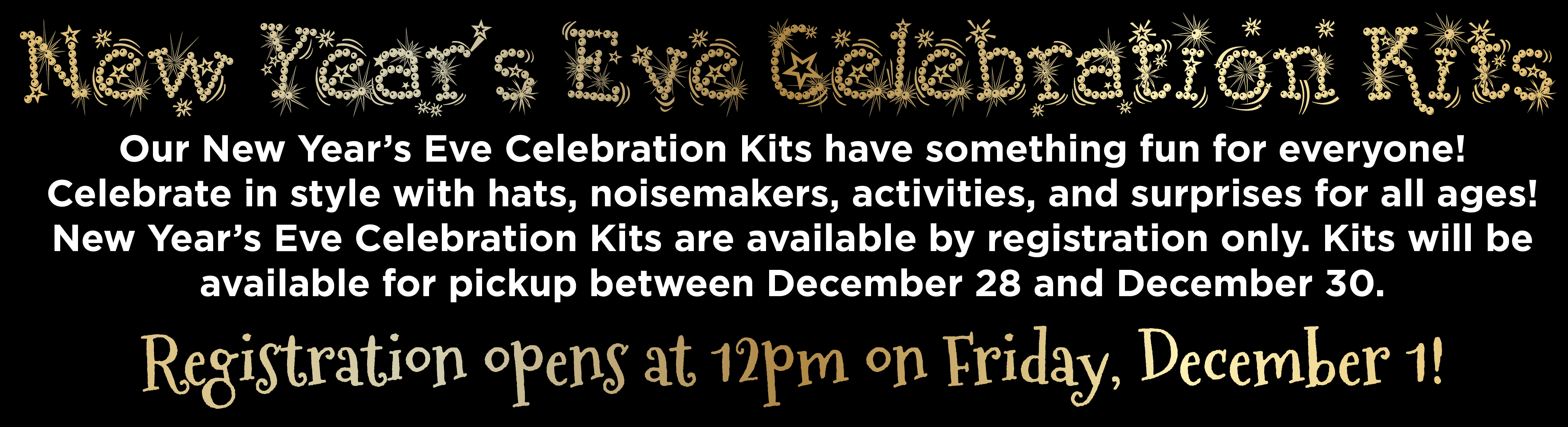 New Year’s Eve Celebration Kits