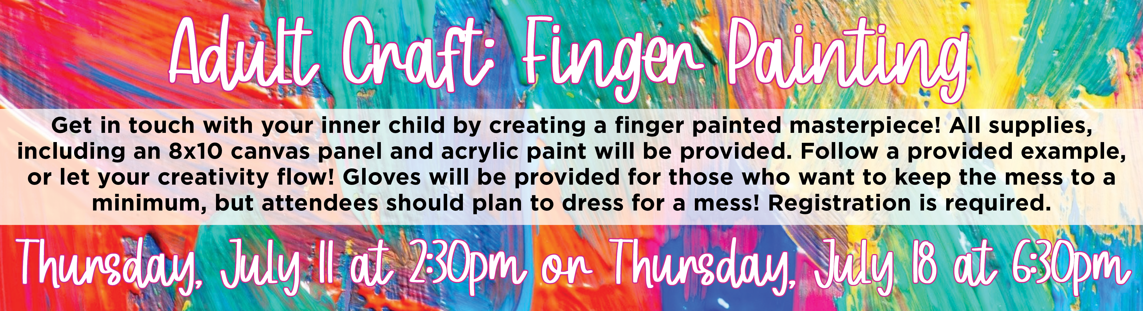 Adult Craft- Finger Painting