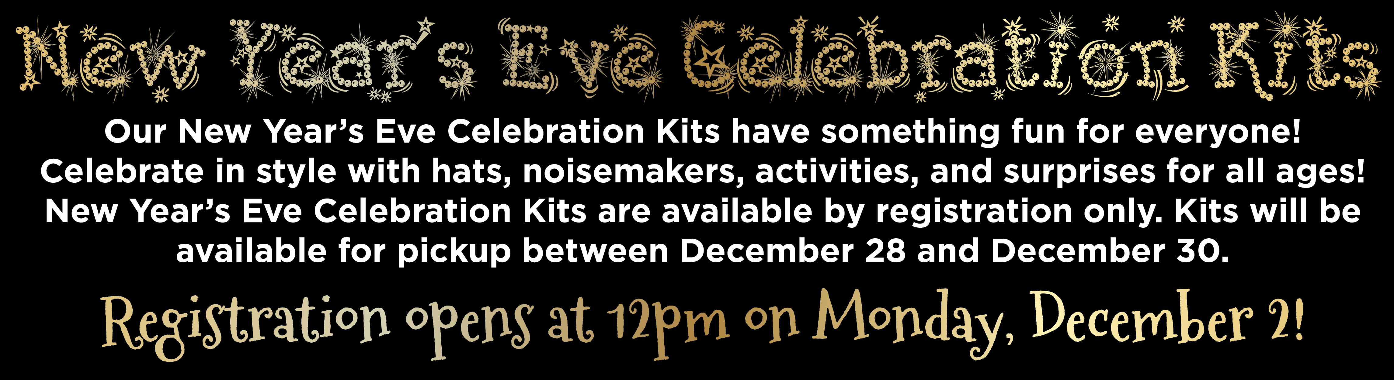 New Year’s Eve Celebration Kits