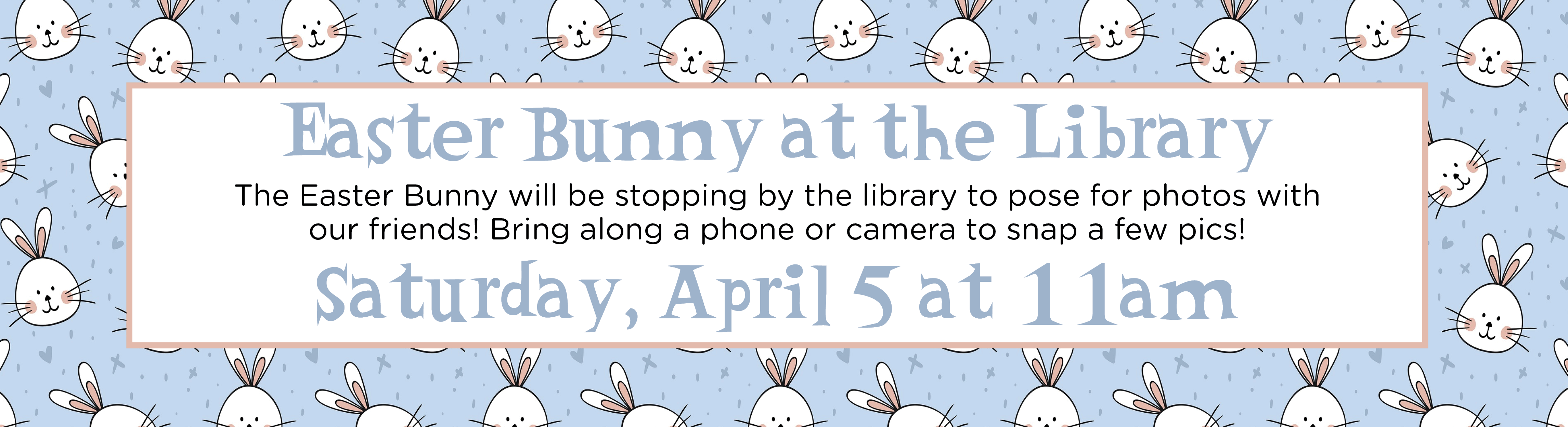 Easter Bunny at the Library