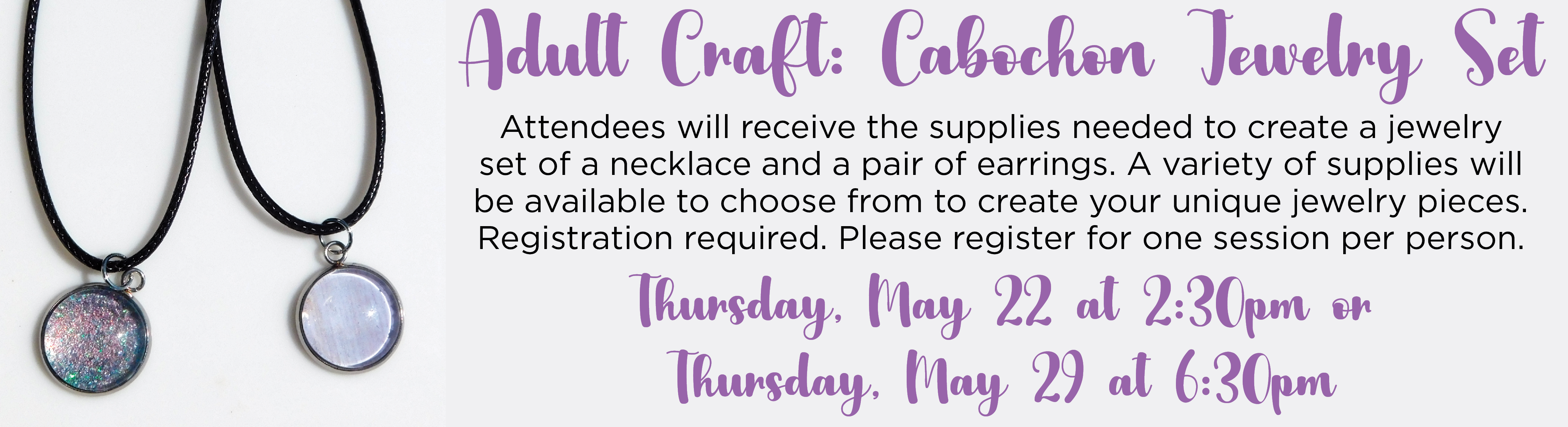 Adult Craft: Cabochon Jewelry Set