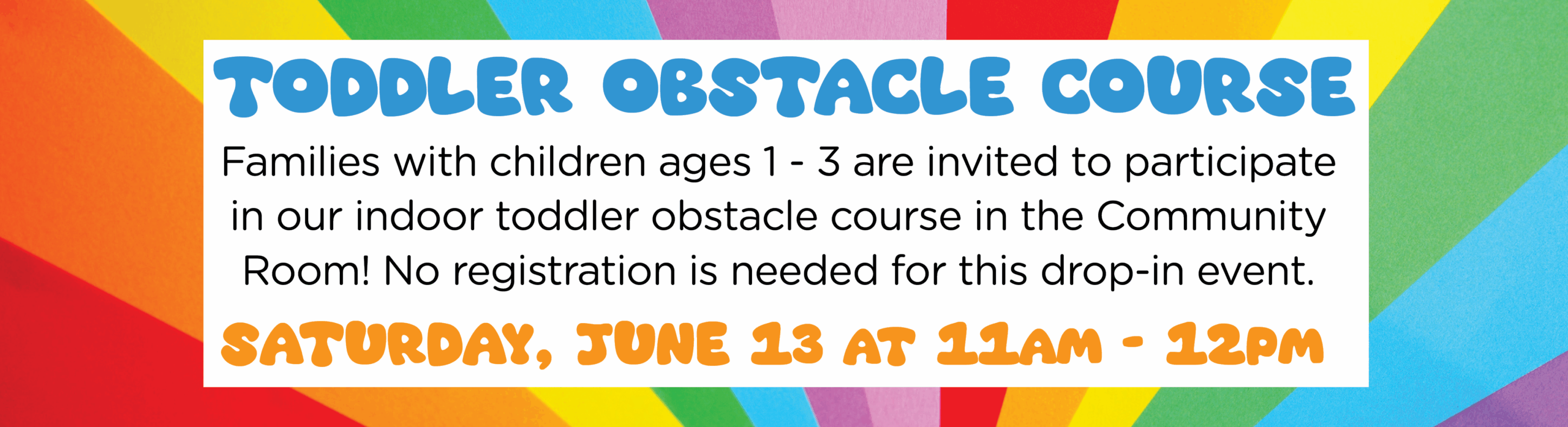 Toddler Obstacle Course