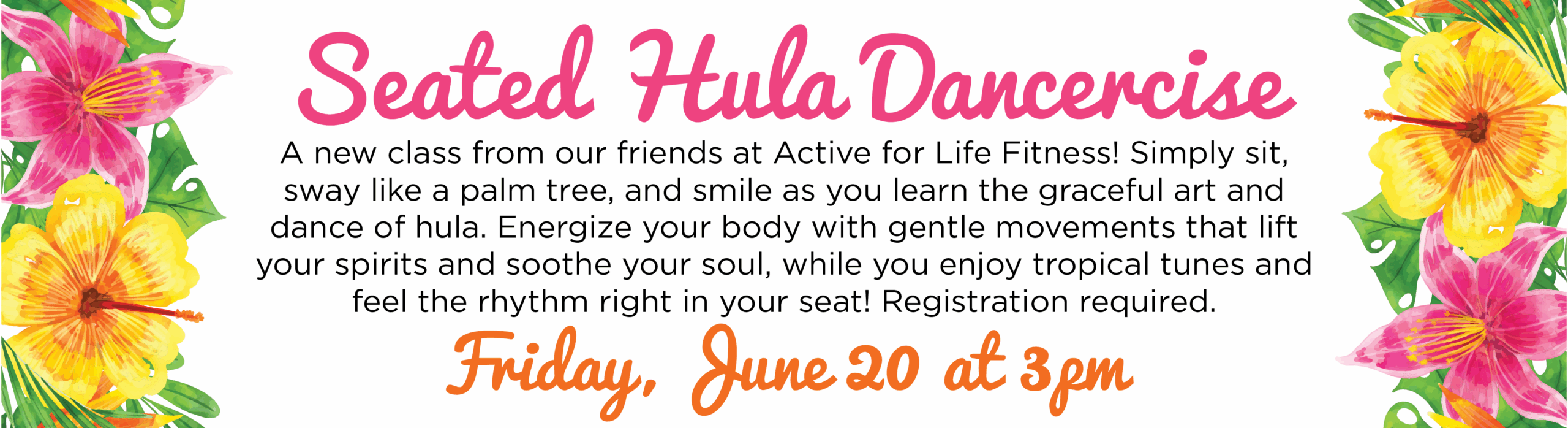 Active for Life Fitness Seated Dancercise – SEATED HULA