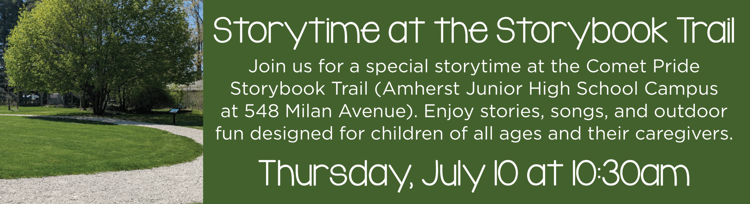 Storytime at the Storybook Trail