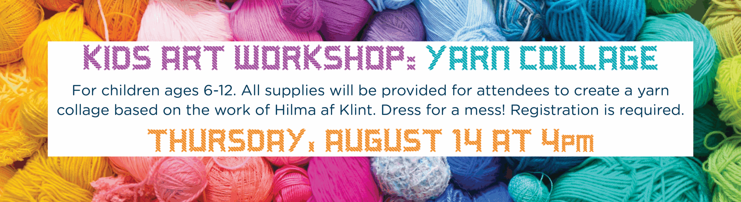 Kids Art Workshop: Yarn Collage