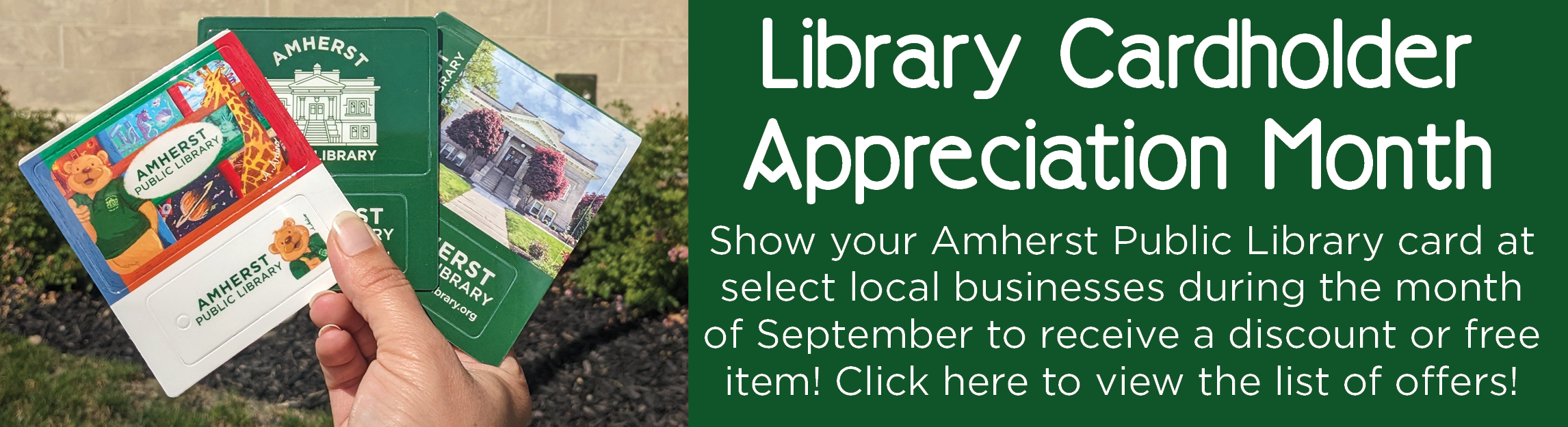Library Card Signup Month and Cardholder Appreciation Month!
