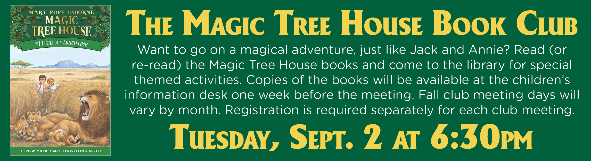 The Magic Tree House Book Club: Lions at Lunchtime