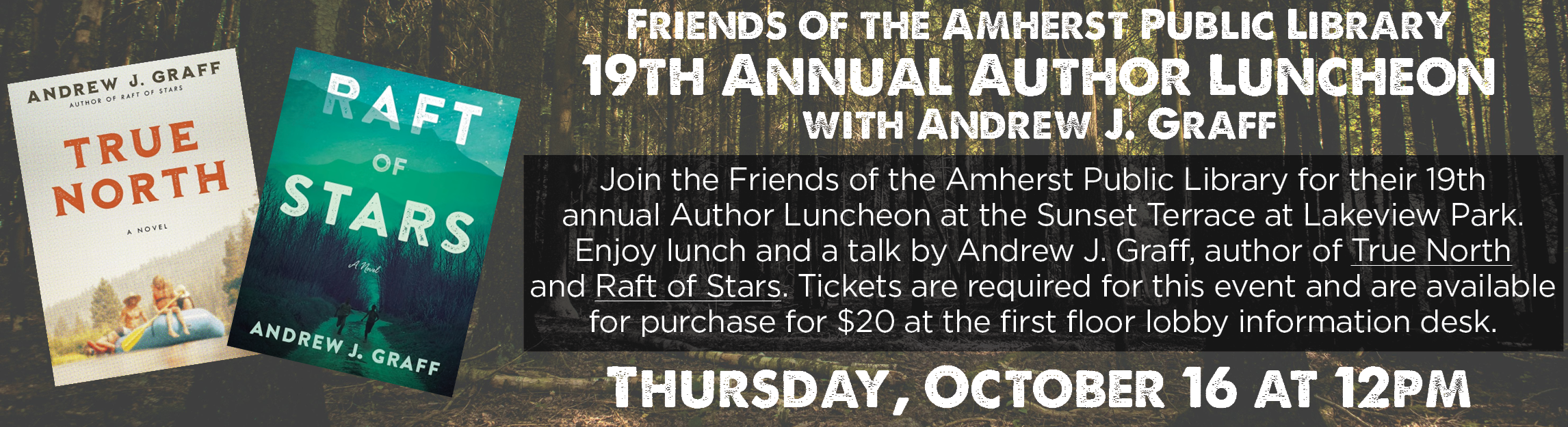 Friends of the Library Author Luncheon – with Andrew J. Graff