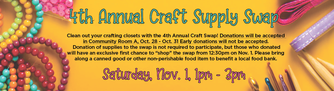 4th Annual Craft Supply Swap