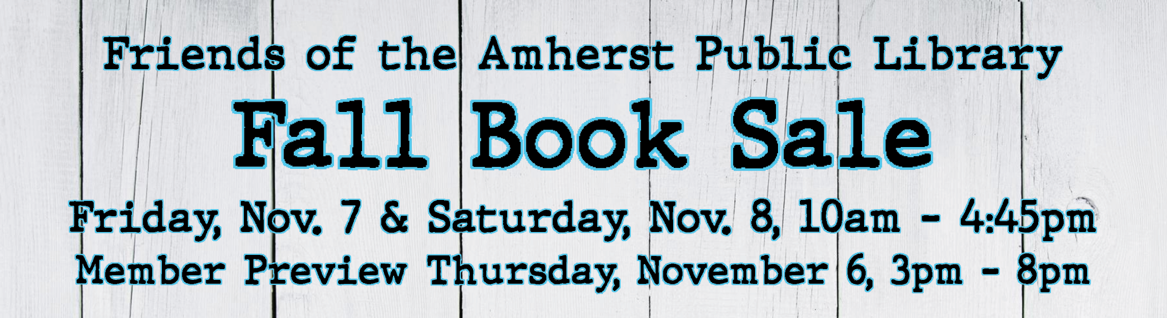 Friends of the Amherst Public Library Fall Book Sale