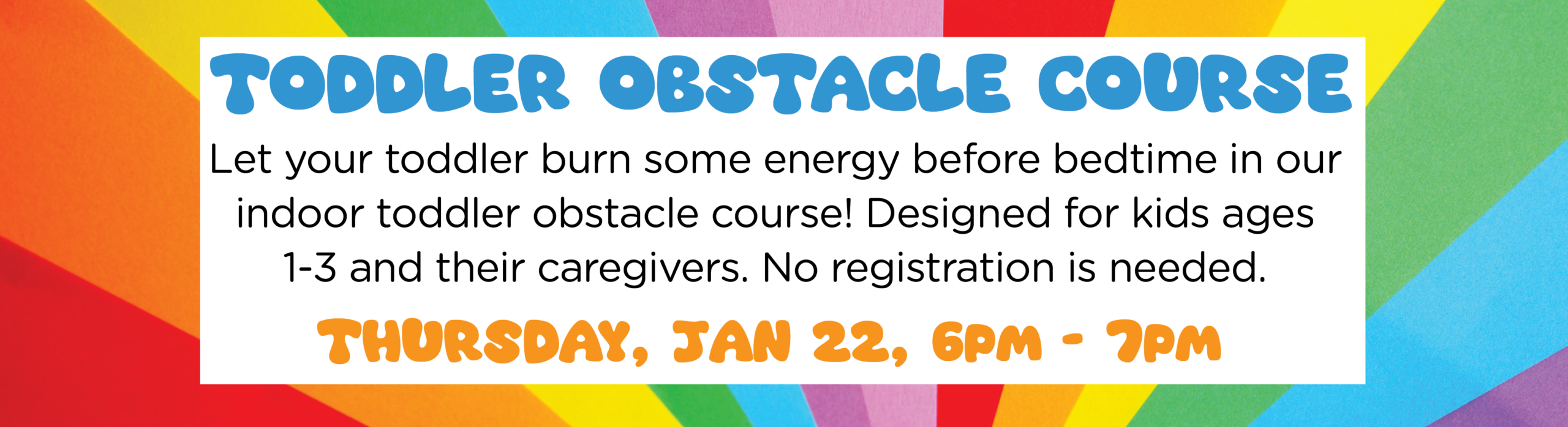 Toddler Obstacle Course