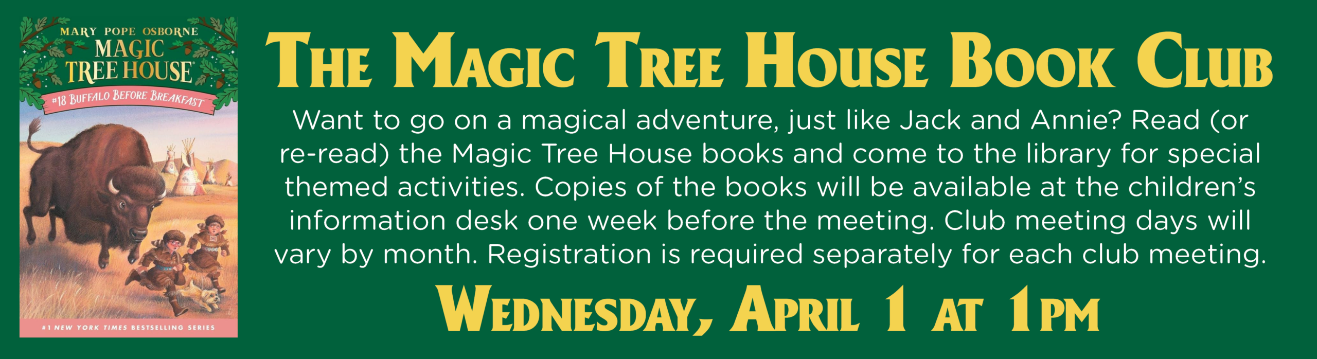 The Magic Tree House Book Club: Buffalo Before Breakfast
