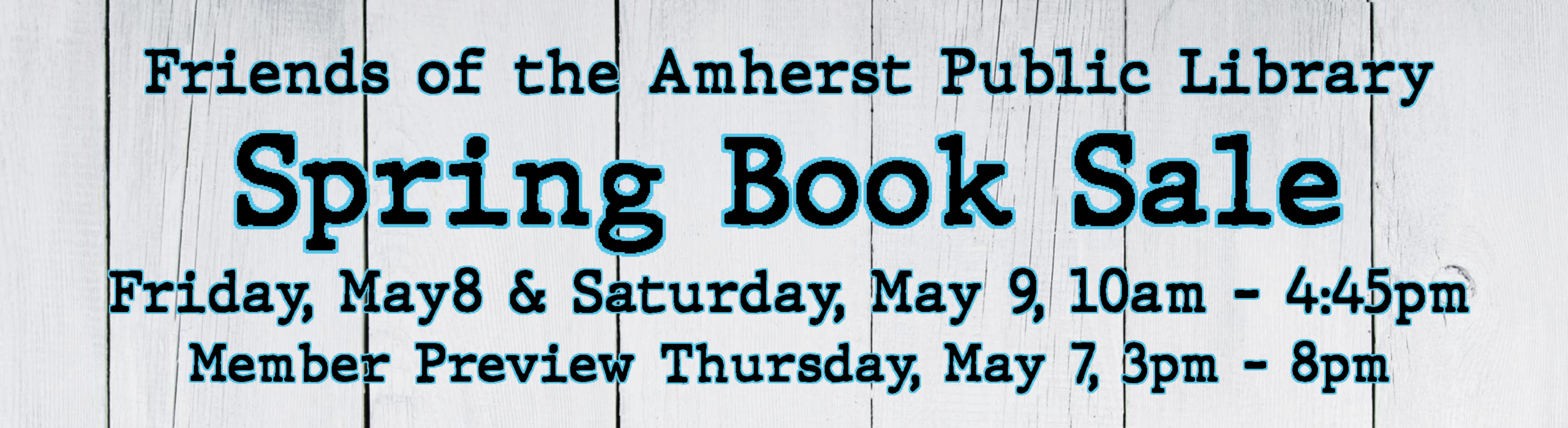 Friends of the Amherst Public Library Spring Book Sale