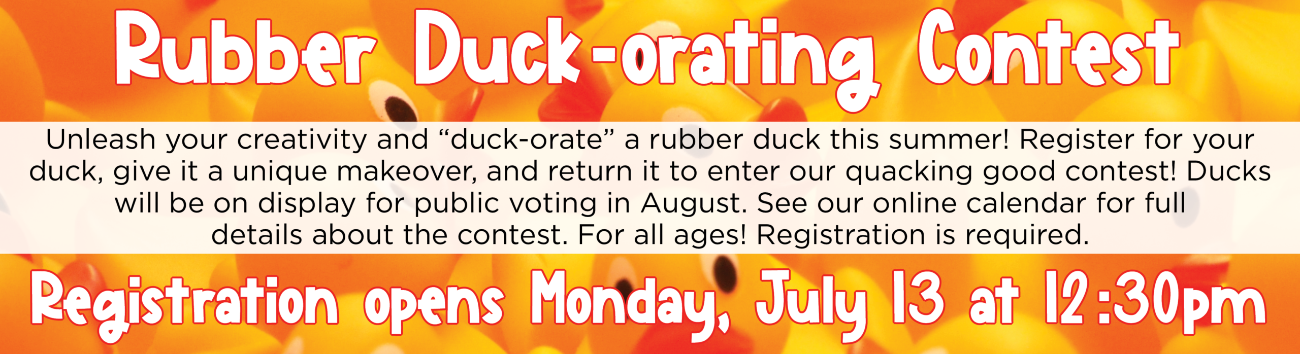 Rubber Duck-orating Contest
