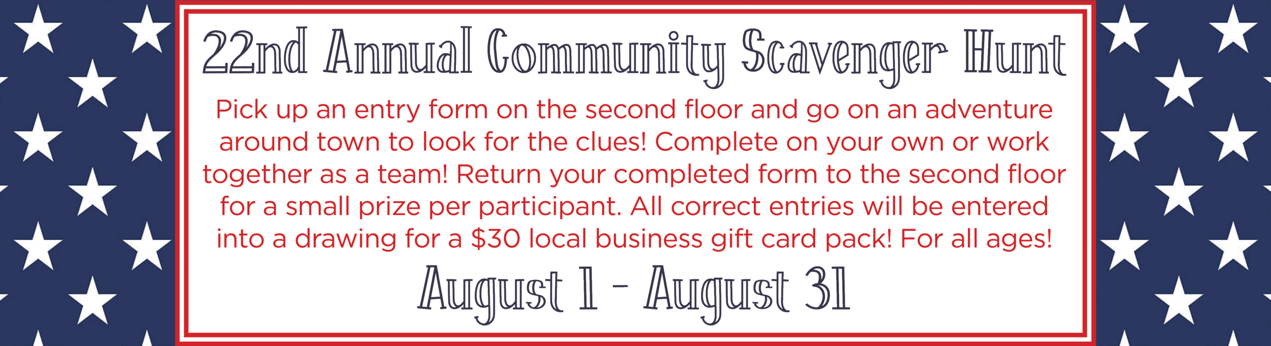 22nd Annual Community Scavenger Hunt
