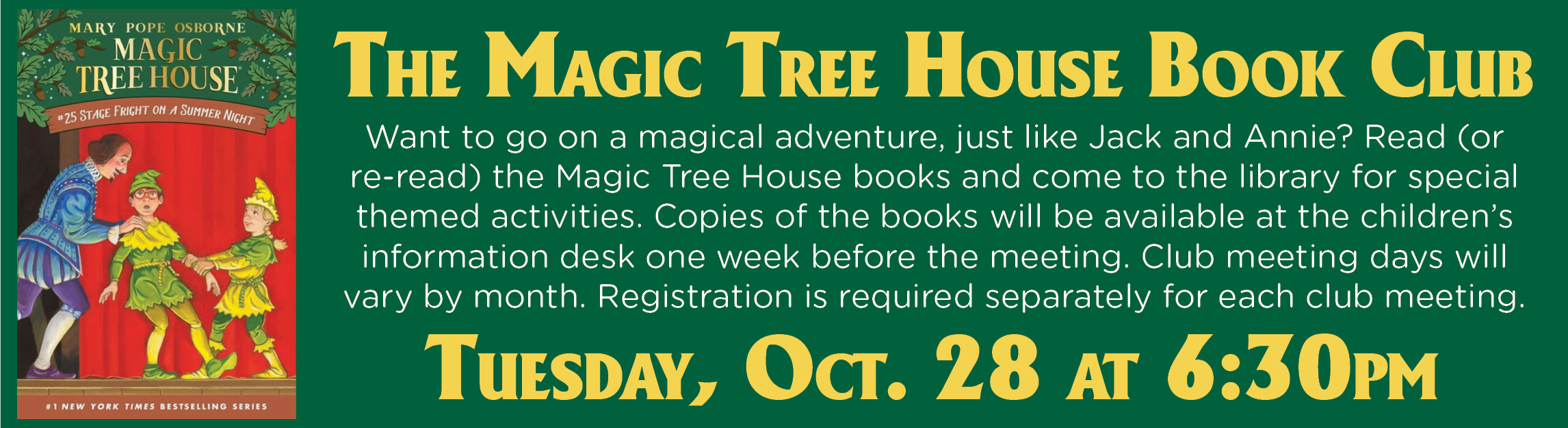 The Magic Tree House Book Club: Stage Fright on a Summer Night