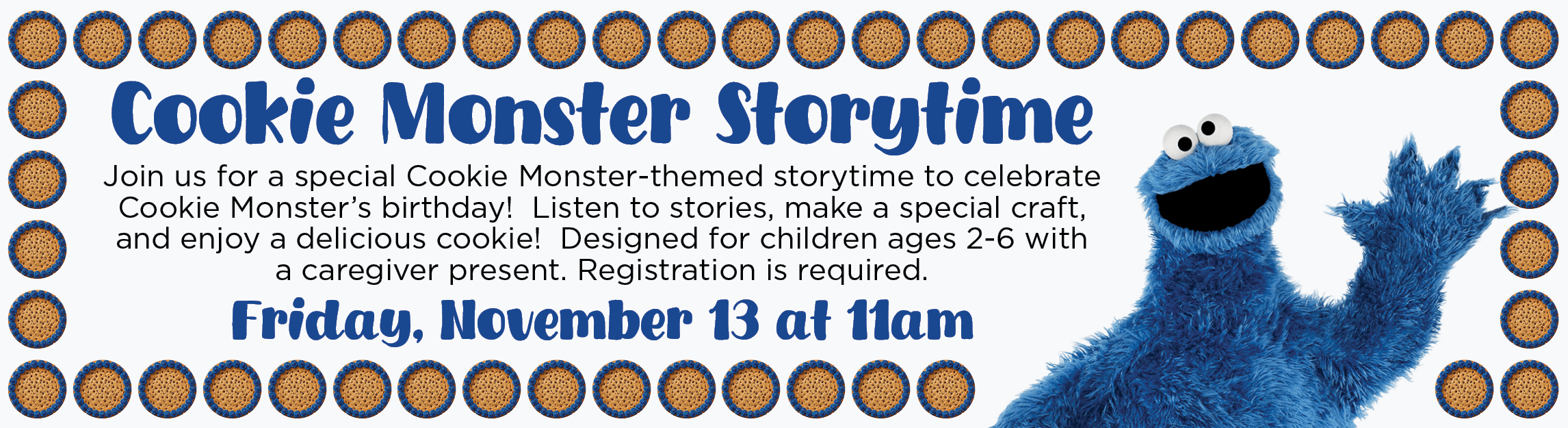 Cookie Monster Storytime