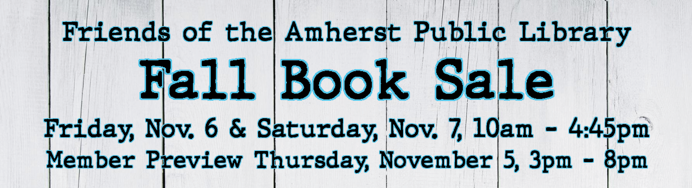 Friends of the Amherst Public Library Fall Book Sale